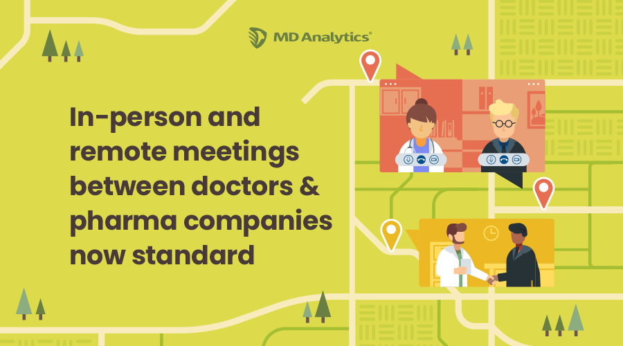 In-person and remote meetings between doctors & pharma companies now standard