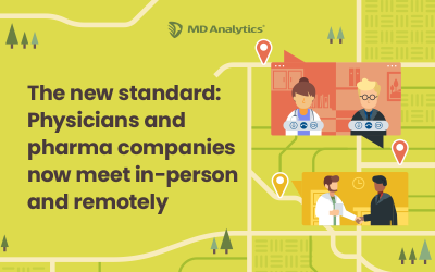 The new standard: Physicians and pharma companies now meet in-person and remotely