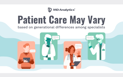 Patient care may vary based on generational differences among specialists